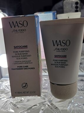 NEW Shiseido WASO Satocane Pore Purifying Scrub Mask 80 mL / 3.3 oz